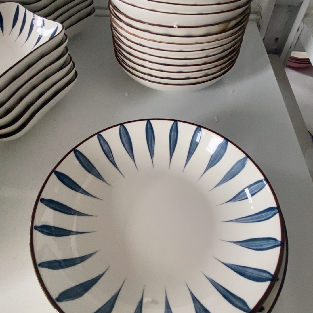 瓷7英寸盘子 6个福利活动不退不换