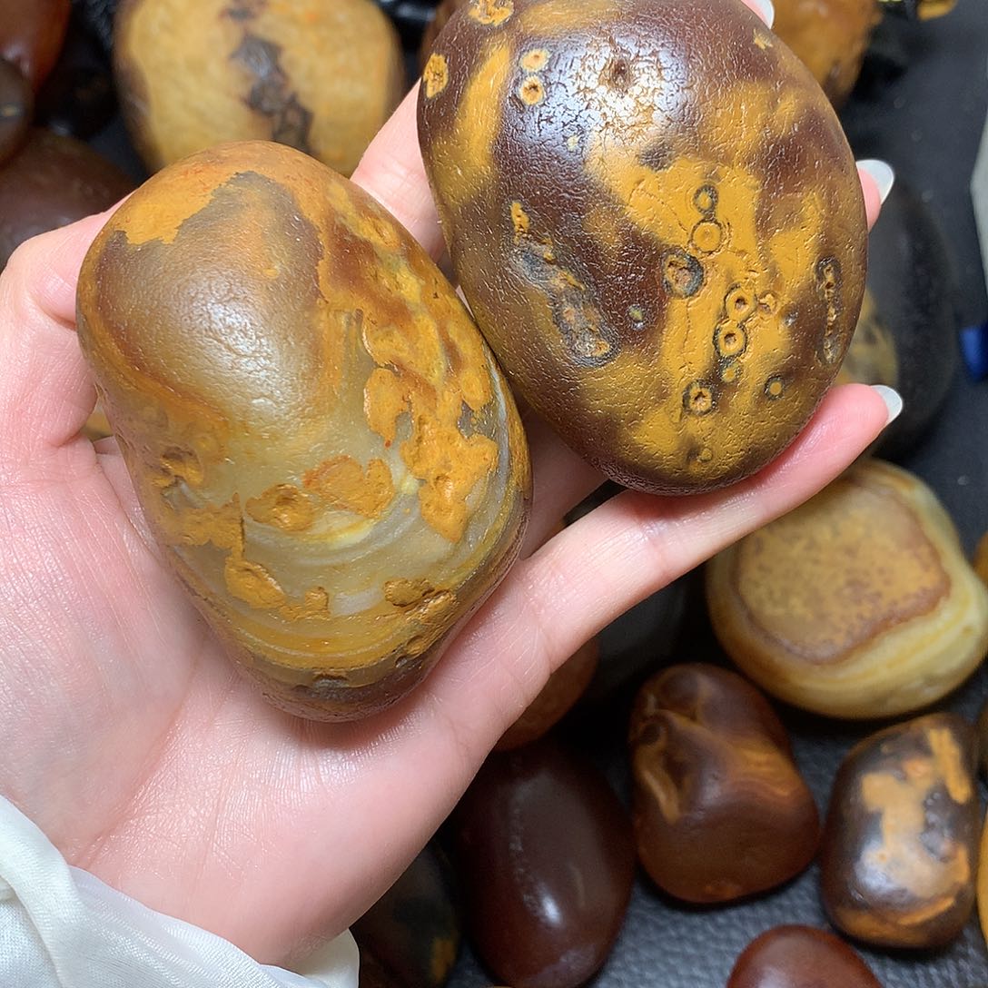 玛瑙原石天然手把件