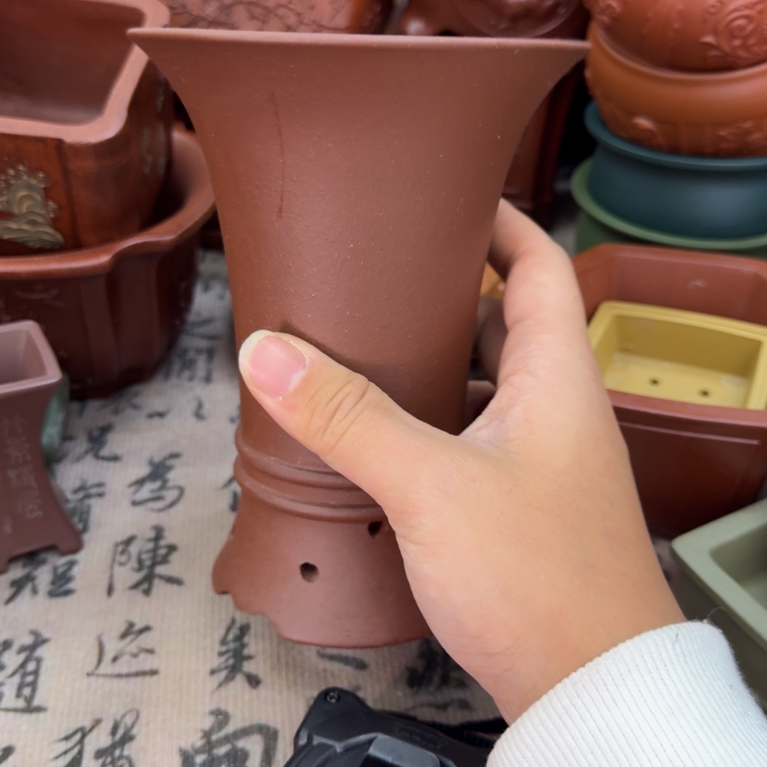 紫砂花盆宜兴紫砂正品10.5x13.5