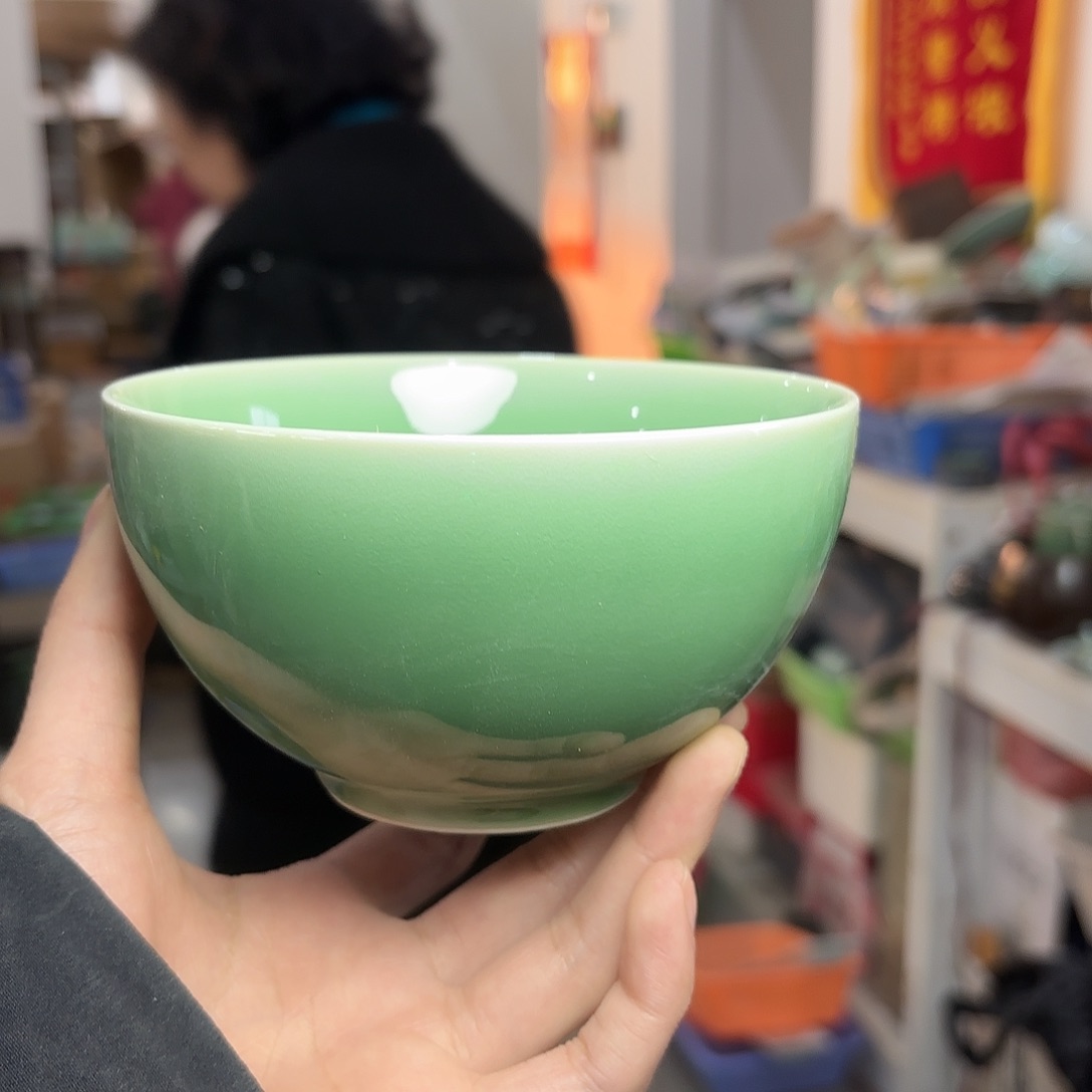 龙泉云间青瓷小米茶器