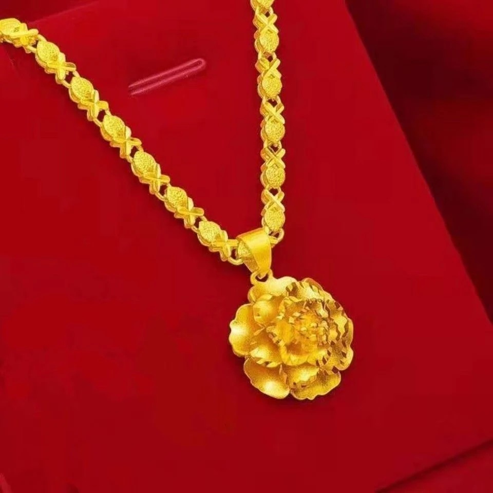 合金项链 [牡丹花项链】2025新款  经典女款 时尚气质精美项链潮流
