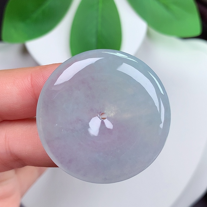 颈饰未镶嵌翡翠平安扣 35.4x5.5mm