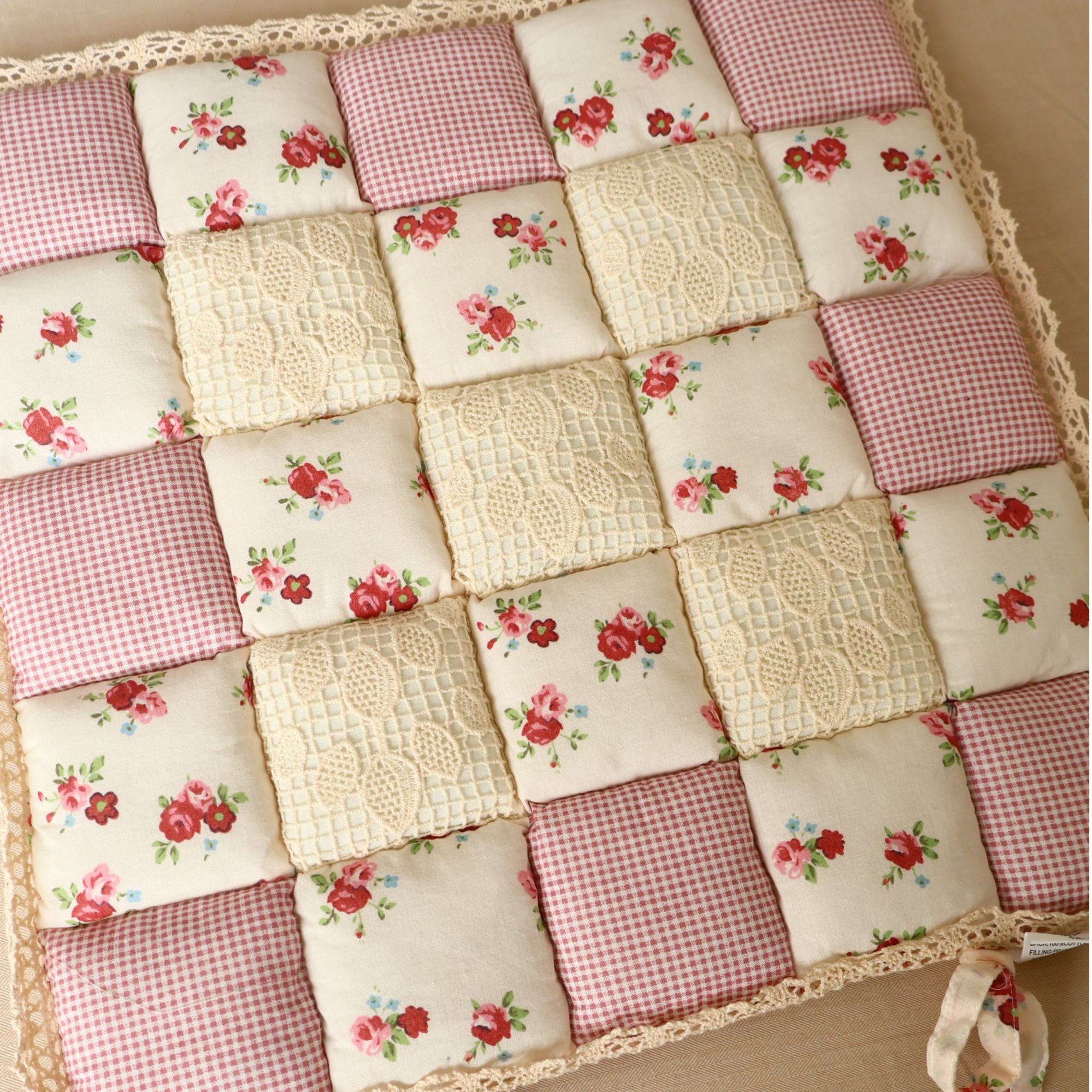 纯棉外贸系列！椅垫棉垫屁垫坐垫 柔软防滑全棉密绗蓬松坐垫碎花