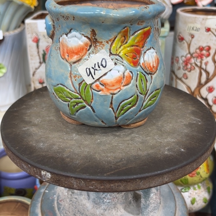 紫砂花盆粗陶材质多肉花盆