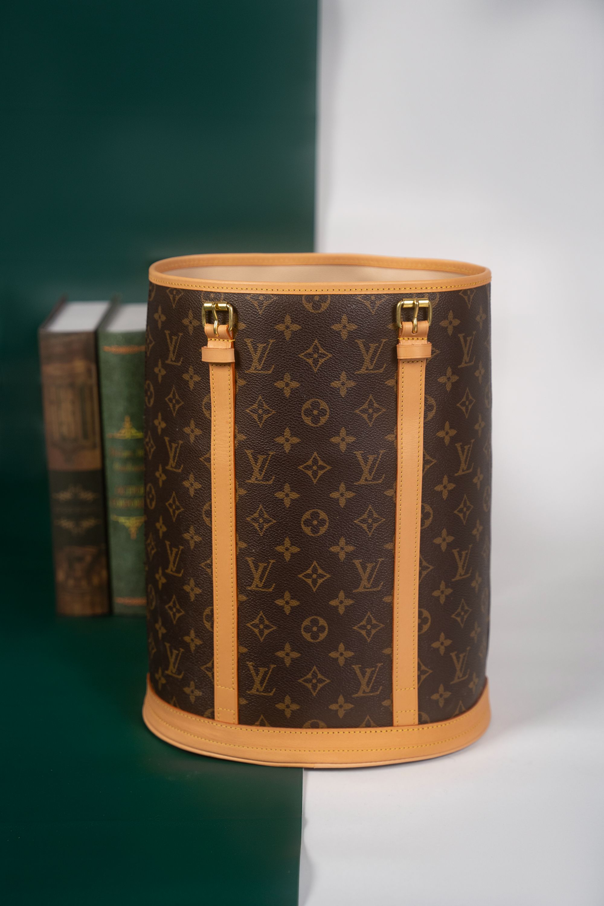 95新 LouisVuitton/路易威登 中古大水桶/可斜挎手提双肩/水桶包