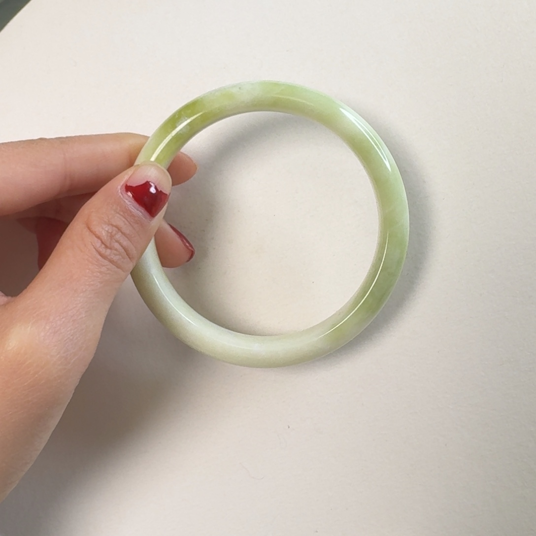 蓝田玉（蛇纹石化大理石玉）手镯未镶嵌@****n