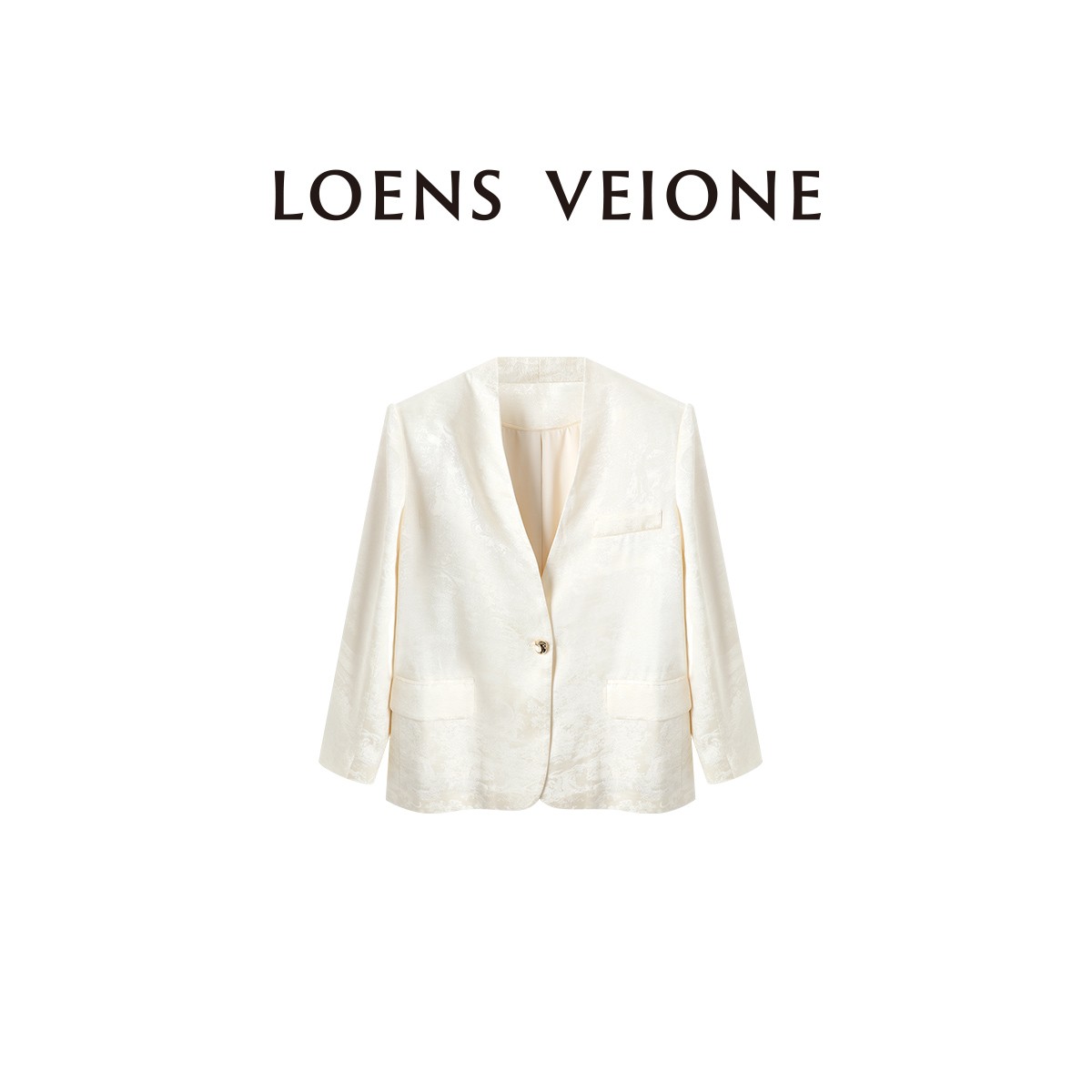 【特价微瑕版衣 介意勿拍】 新款重工印花时尚西装25CVBB0142N