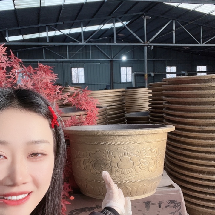 圆形83花盆2个有孔