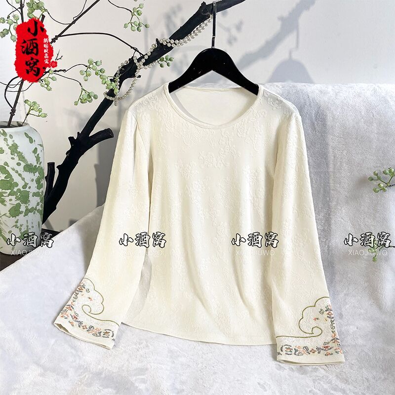 [如意-上衣]小酒窝新国风 新中式时尚气质上衣T恤打底衫-56