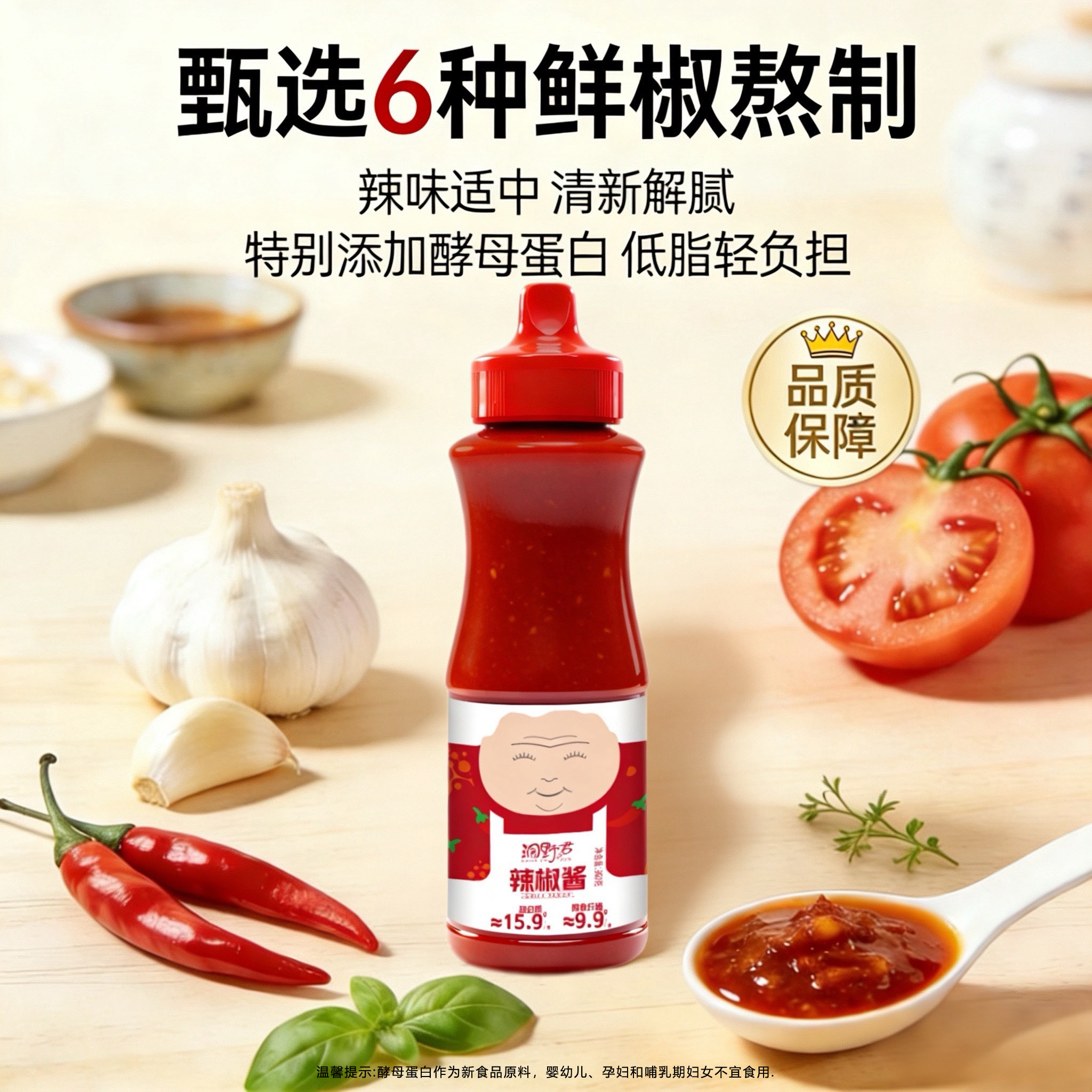 洞野君韩式辣椒酱低脂石锅拌饭甜辣酱火锅底料烤肉拌饭面一酱多用