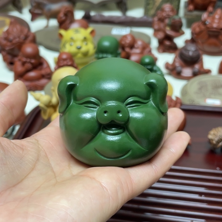 茶宠紫砂福猪茶宠