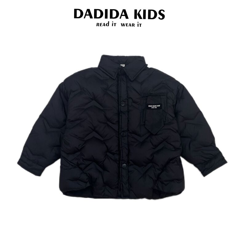 dadida/嗒嘀嗒男童冬季纯色百搭休闲羽绒服外套+504600065