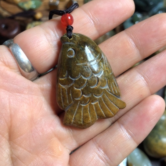岫岩河磨玉（透闪石质玉）未镶嵌挂件