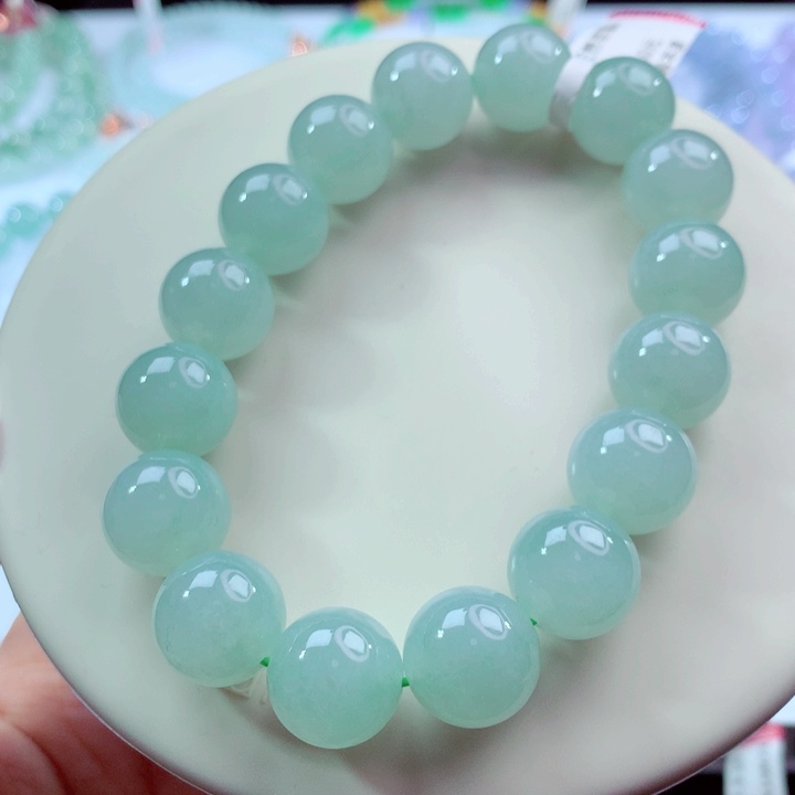 翡翠未镶嵌手链卡13.6