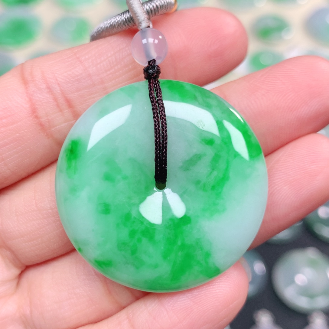 翡翠未镶嵌颈饰34-6.0