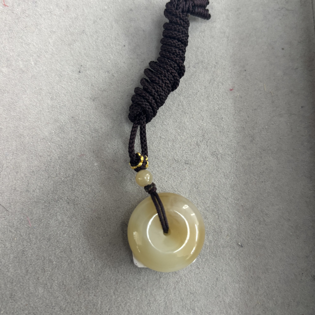 金山糖白平安扣 和田玉