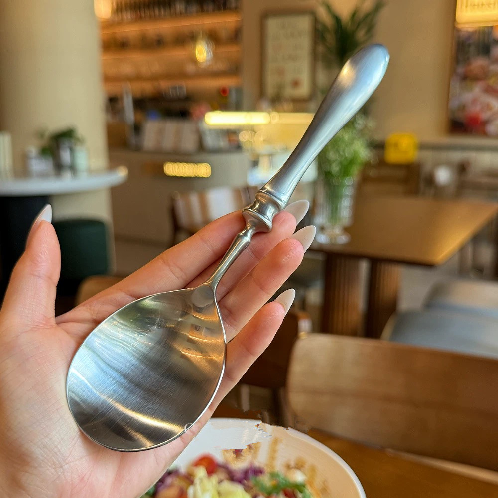 【生活需要仪式感】异形棒材18/10不锈钢西餐勺主餐更吃饭勺分餐勺