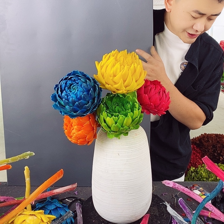 洋蓟永生花混搭5支01
