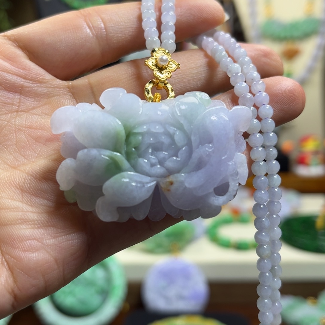 翡翠未镶嵌颈饰天然翡翠