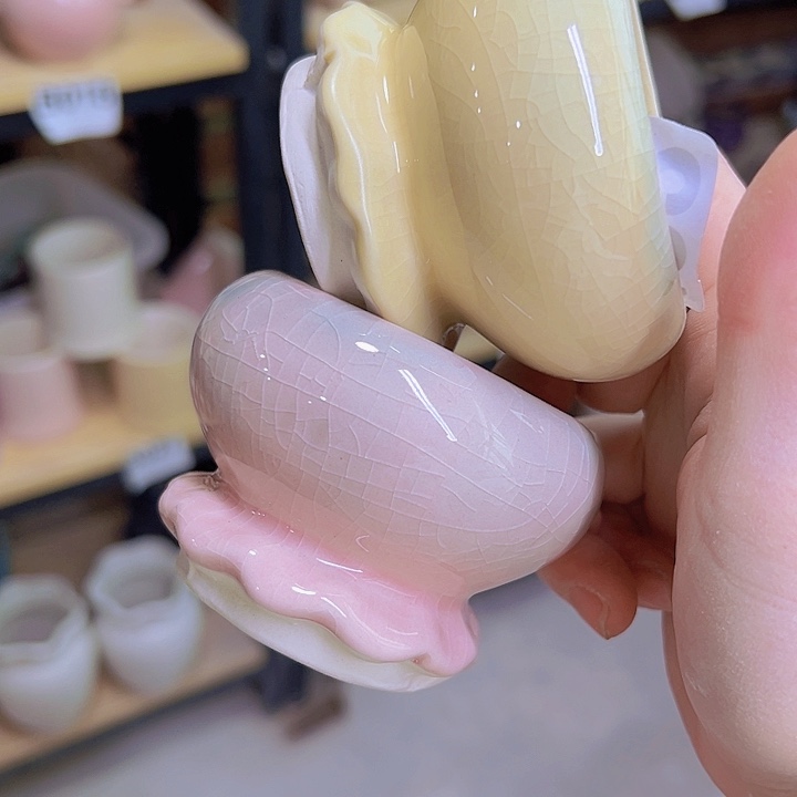 红陶陶瓷花盆当场满12包邮