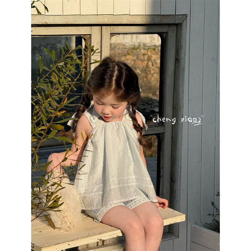 AC323~橙小7·25夏~印花吊带衫XQ5500