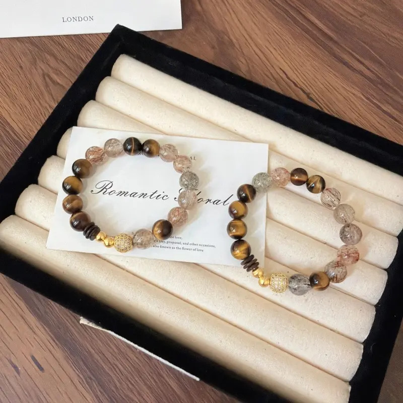 X2500黑金超七金虎眼手链高端轻奢手串多样性发一