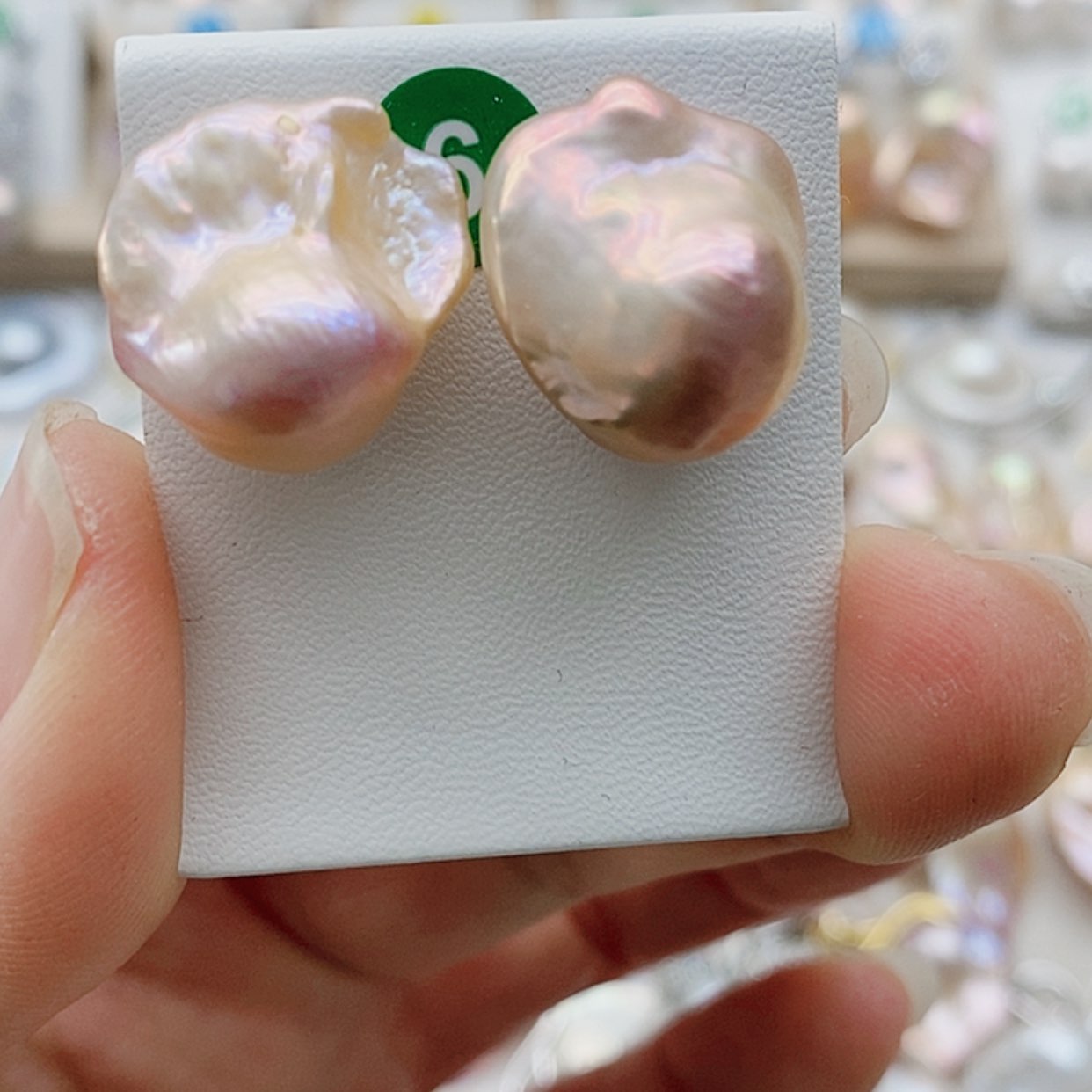 【闪购商品】淡水珍珠耳饰银S925镶嵌