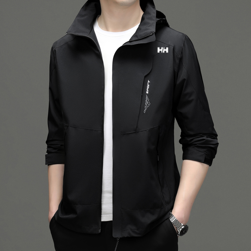 海丽HH专业户外防风防水透气冲锋衣三防面料春装夹克外套