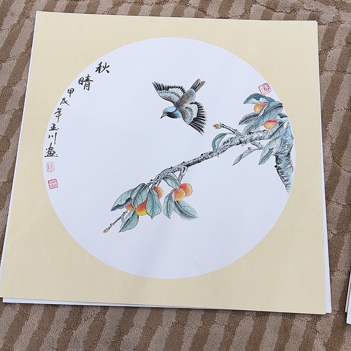 国画花鸟的翅膀和翅膀是一个很