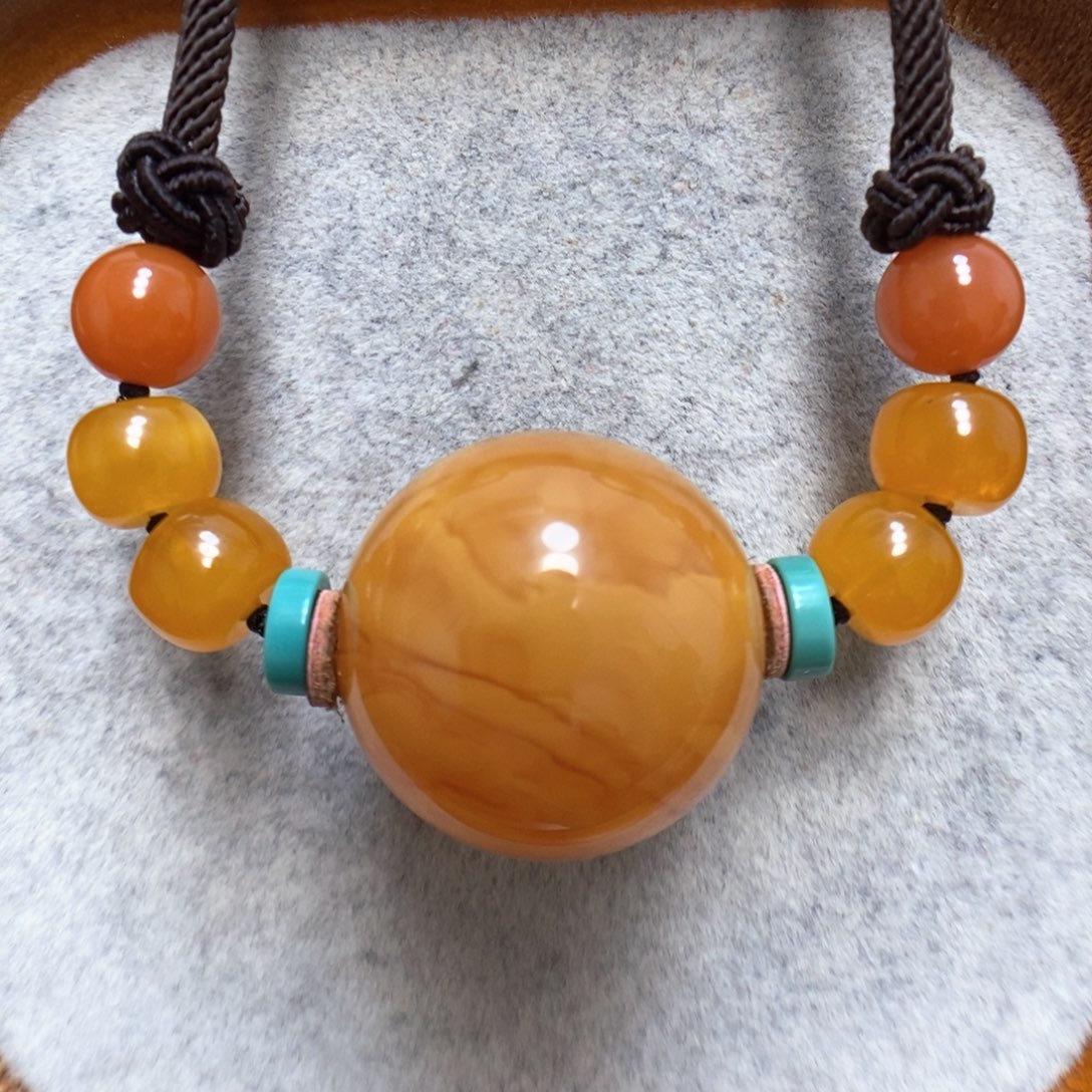 蜜蜡项链未镶嵌蜜蜡锁骨