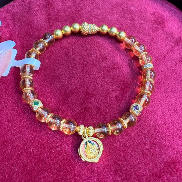 岳福珠宝足金手串15cm净手围