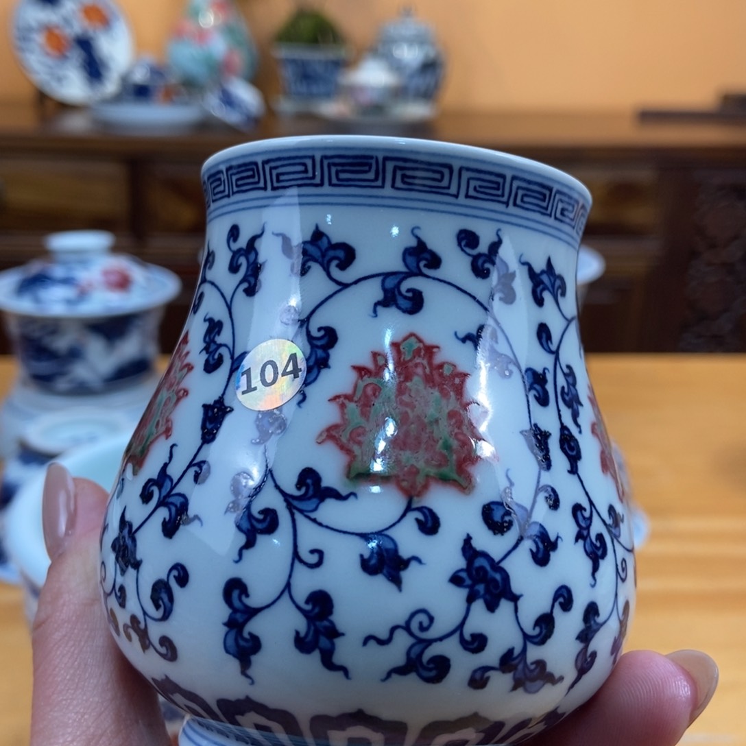 手绘现代茶具非古董