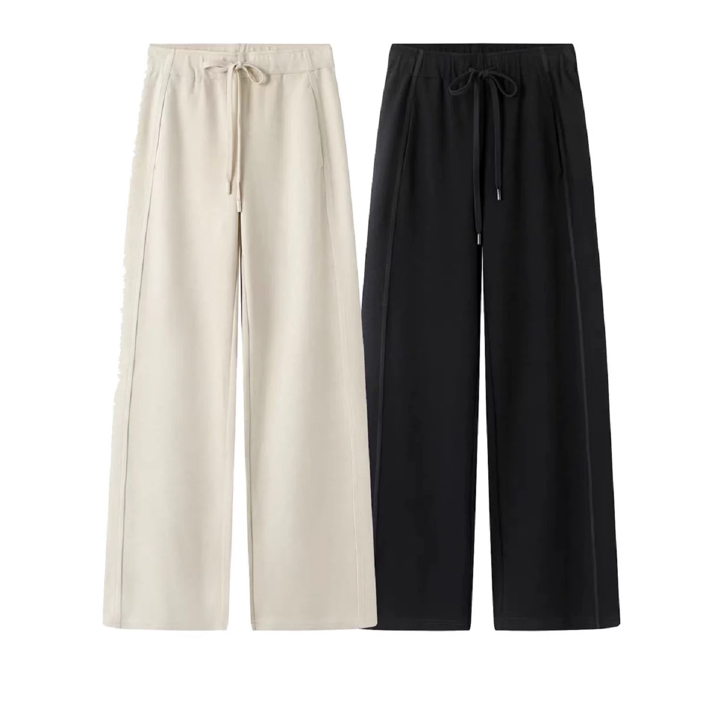 【宠粉福利】艾家-休闲裤2026春季新款高腰裤子直筒裤显瘦3008