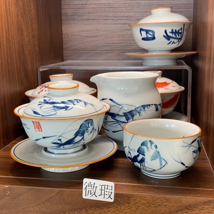 釉下老陶泥手工绘制
