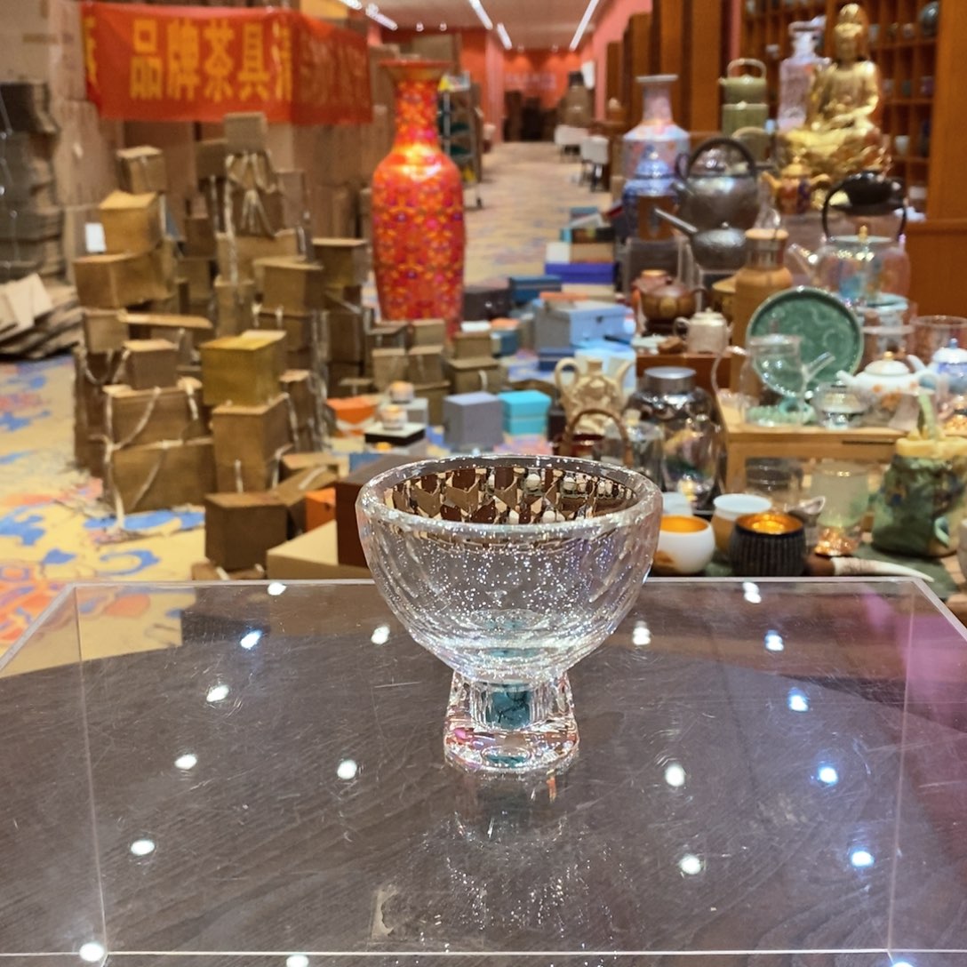 【闪购商品】绿松石高足水晶主人杯茶杯RT302T