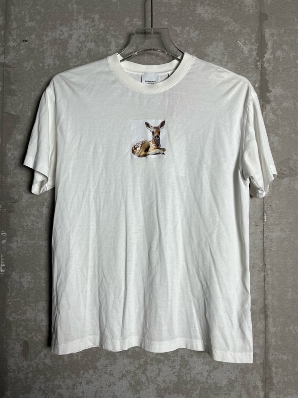 未使用 BURBERRY/博柏利 XXS*1/Burberry小鹿印花短袖/09113/JP