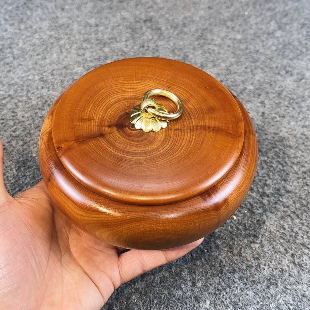 柏木（崖柏）崖柏茶叶罐大号