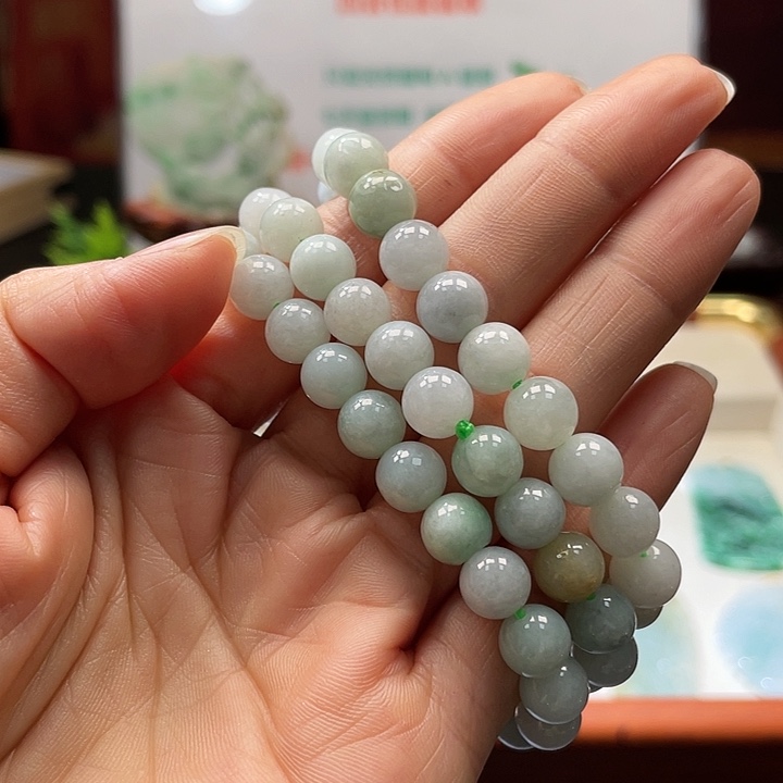 翡翠未镶嵌颈饰翡翠珠串多样性其中之一