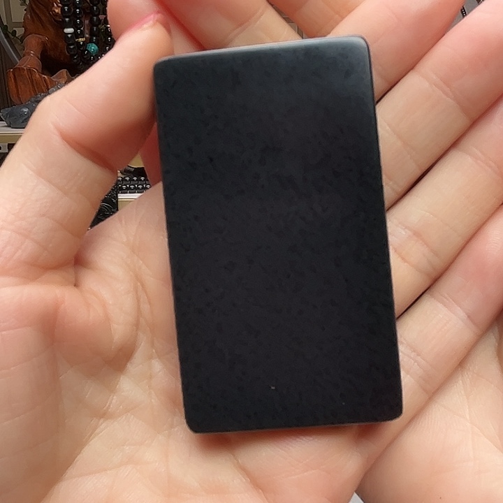 和田玉（墨玉）未镶嵌颈饰471钢板99g