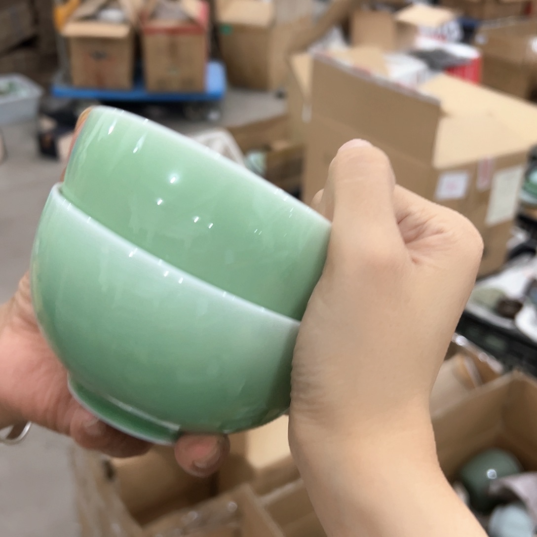 龙泉云间青瓷小米茶器