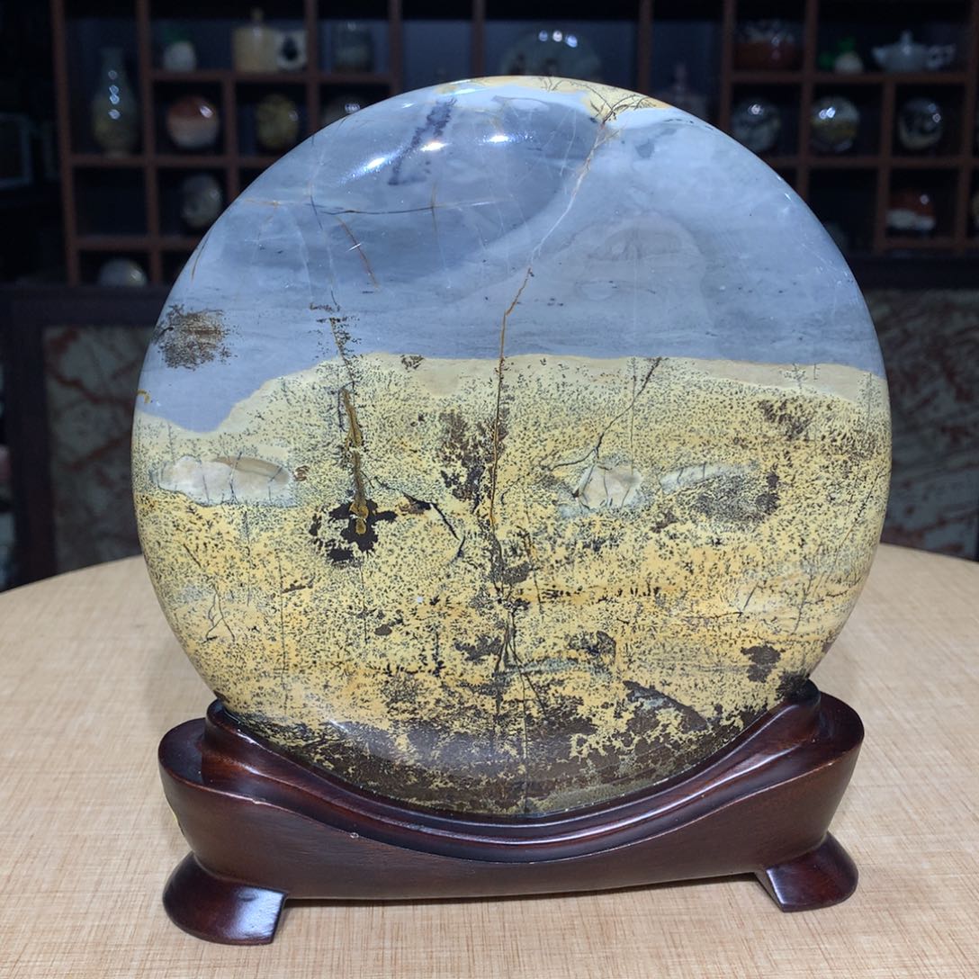 紫砂，广西国画石摆件，收藏观赏