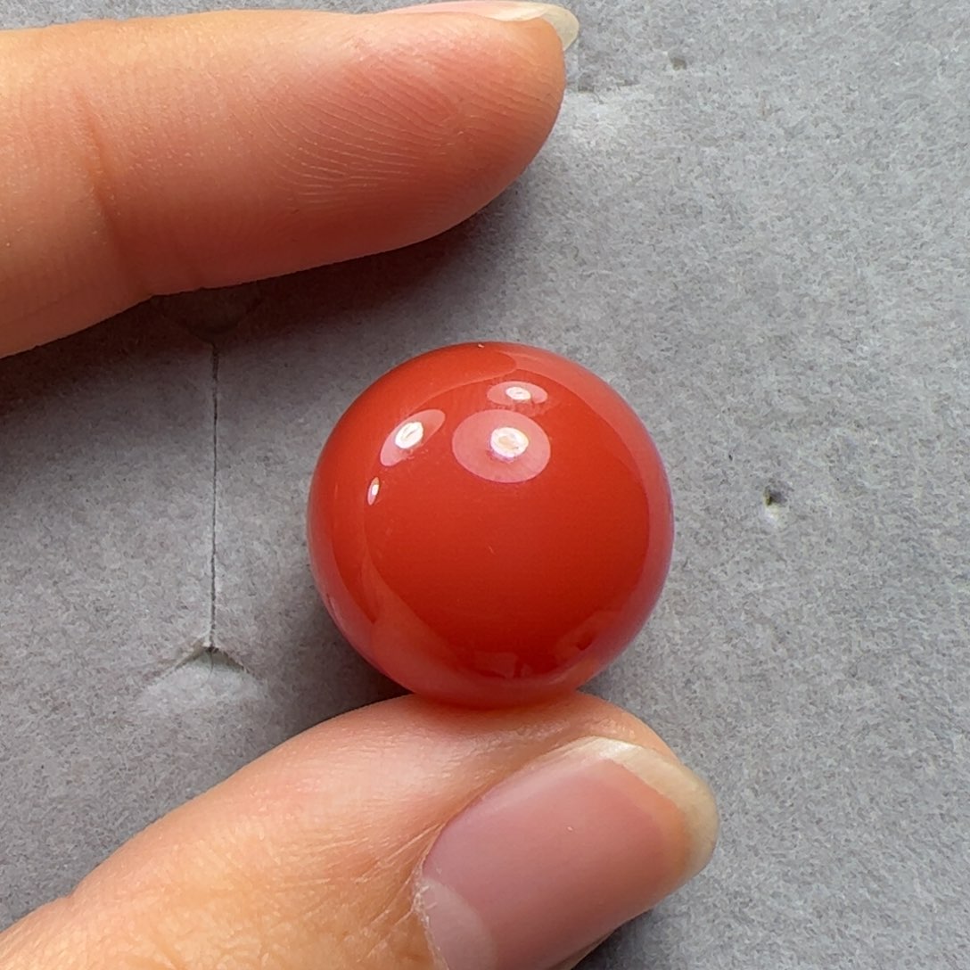南红玛瑙珠子未镶嵌清*