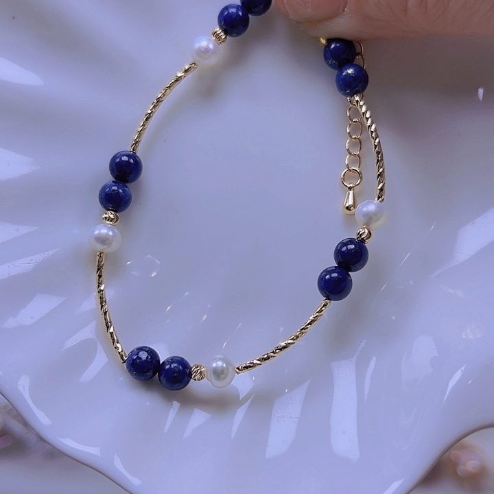 淡水珍珠手绳合金