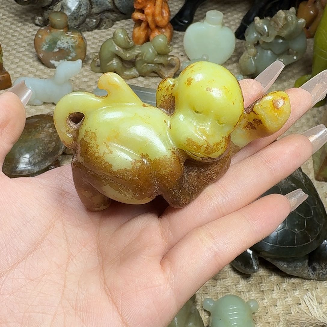 白玉菩提吊坠挂件