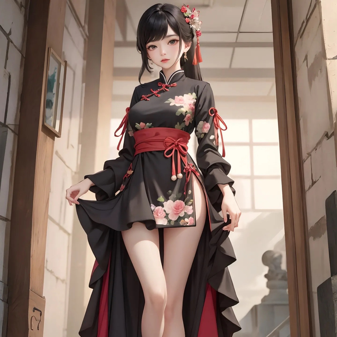 3扣号链接大码女装国风