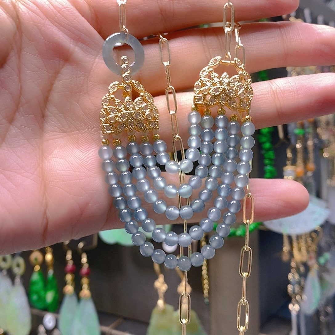 未镶嵌翡翠耳饰翡翠