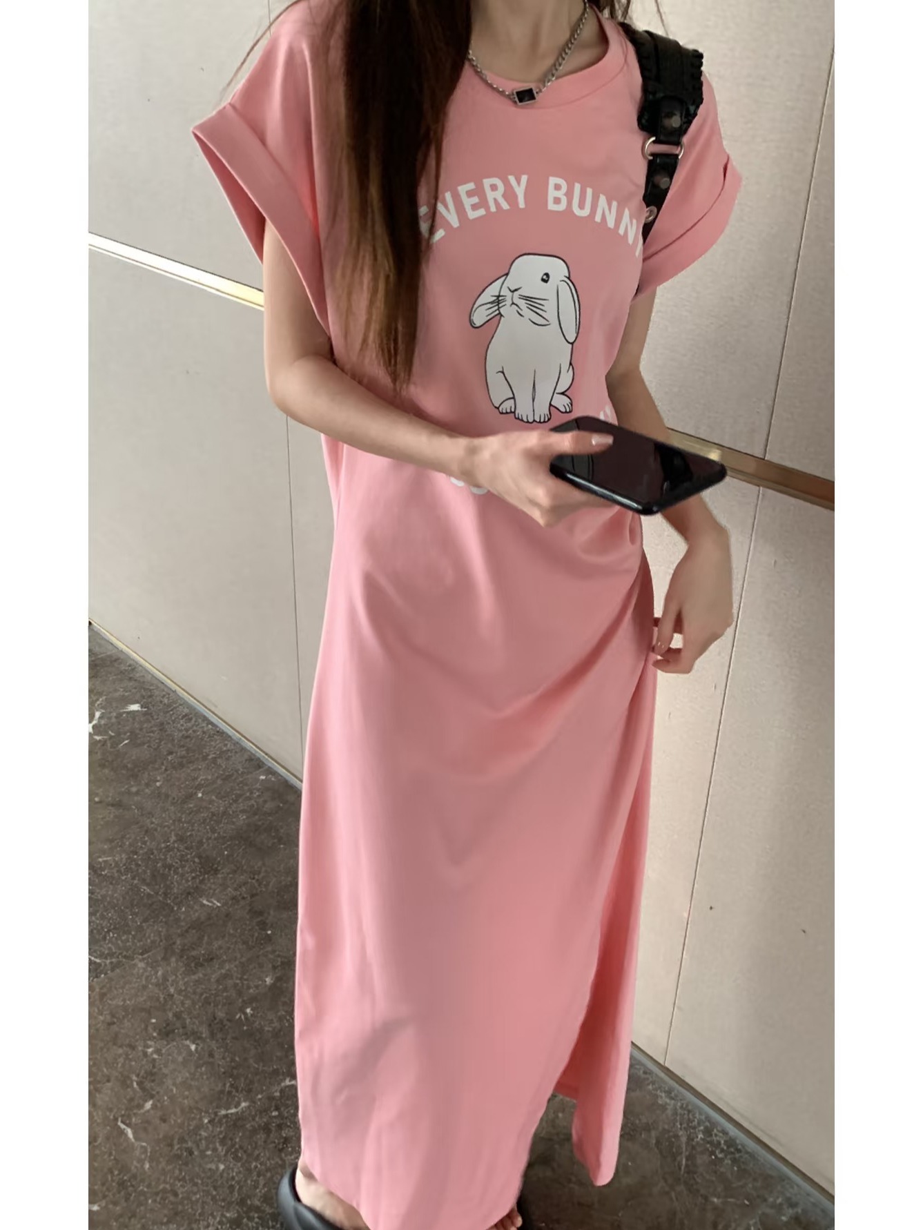 A201-A240非图片款2025夏季新款时尚宽松大码女装连衣裙显瘦长裙