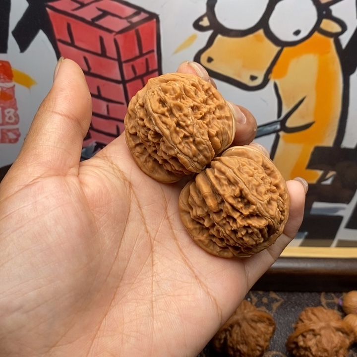 文玩核桃吊坠40四座楼