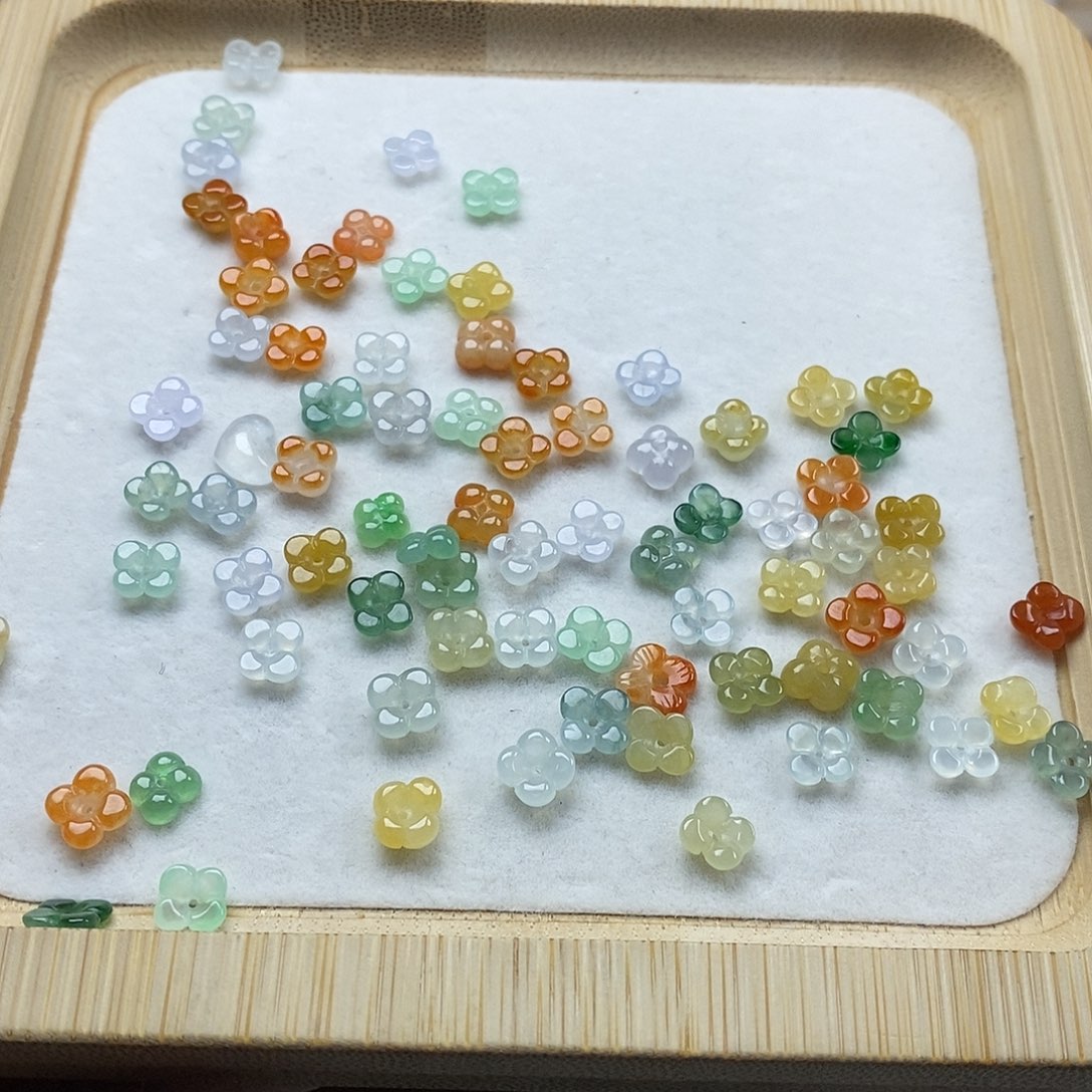 翡翠未镶嵌戒指桂花任挑