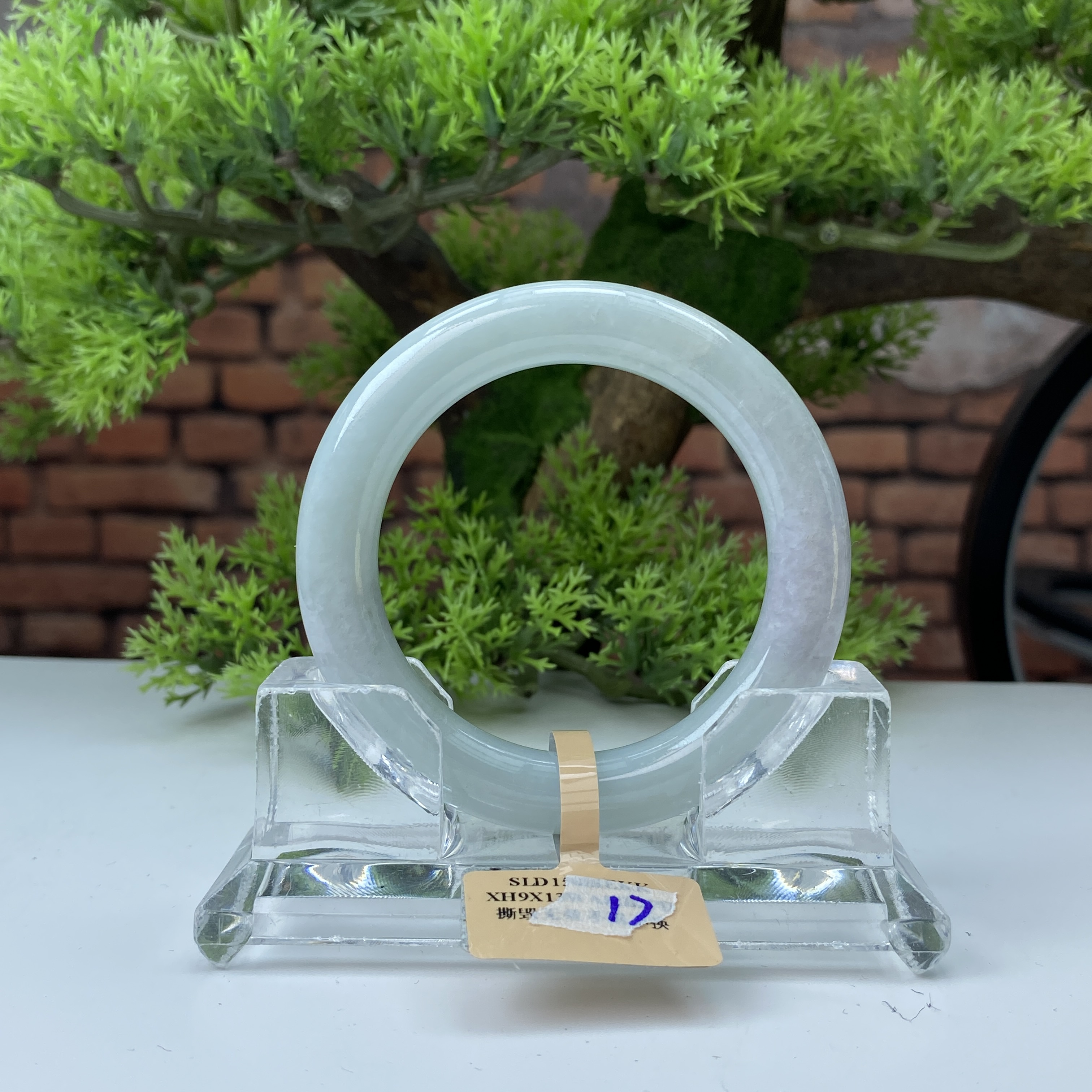 53.4【刀客砍价王】帅豪-天然缅甸A货翡翠手镯 (微瑕)  G12